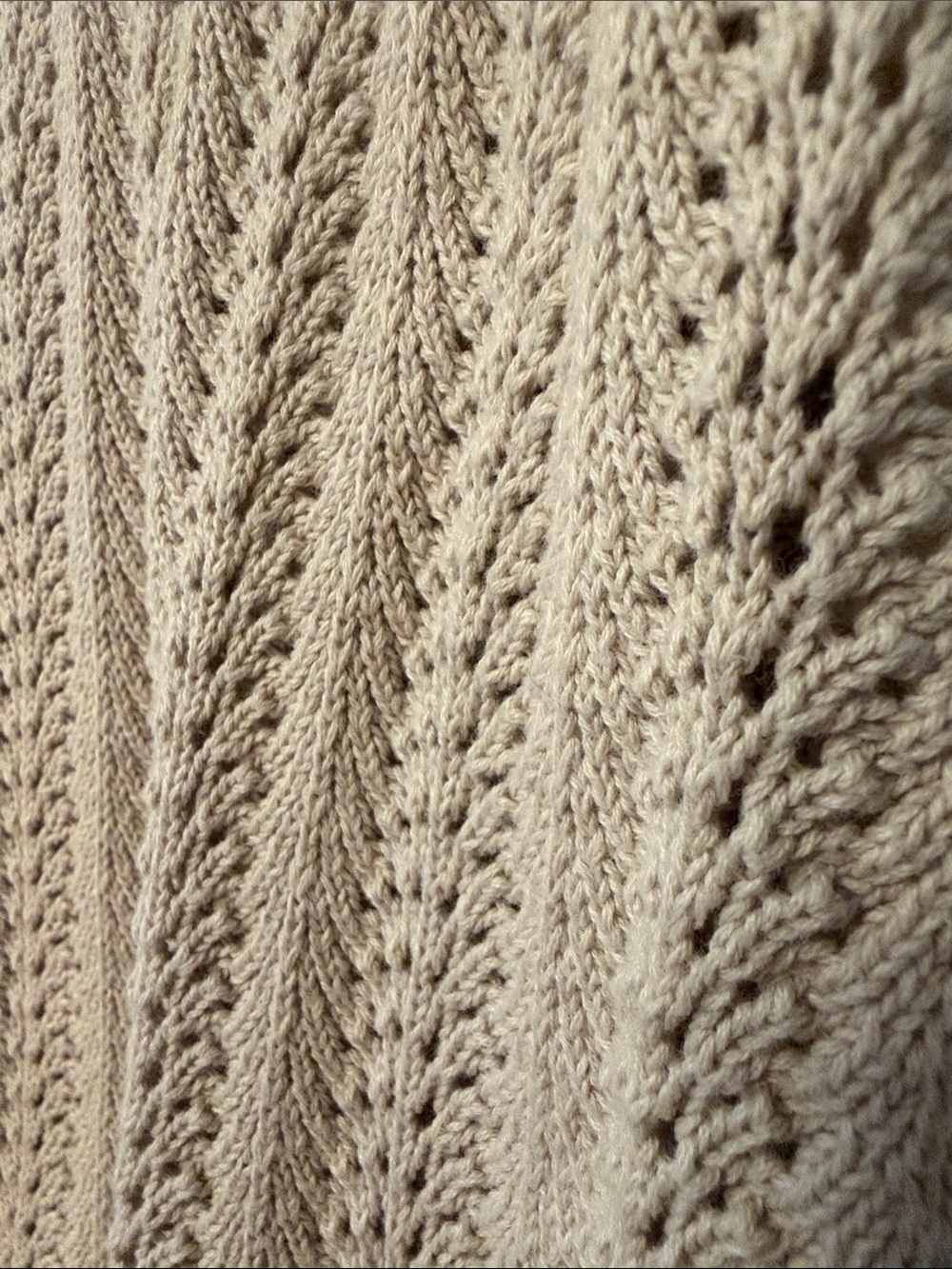 Rip Curl Cream Crochet Knit Crop Tank - Picture 3 of 4